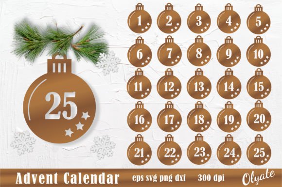 Download Christmas Advent Calendar SVG. Christmas - Advent calendar Collection