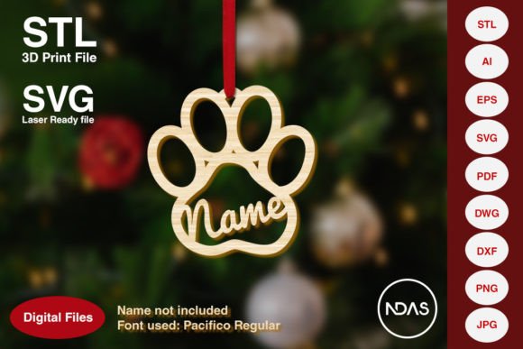 Download Dog Paw Christmas Tree Decoration Plane - Christmas tree decoration Collection