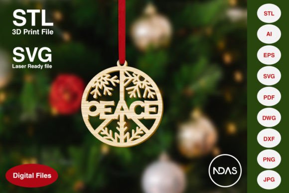 Download Peace Text Christmas Tree Decoration - Christmas tree decoration Collection