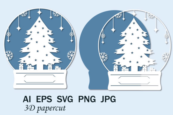 Download Snow Globe Christmas Tree SVG - Christmas tree svg Collection
