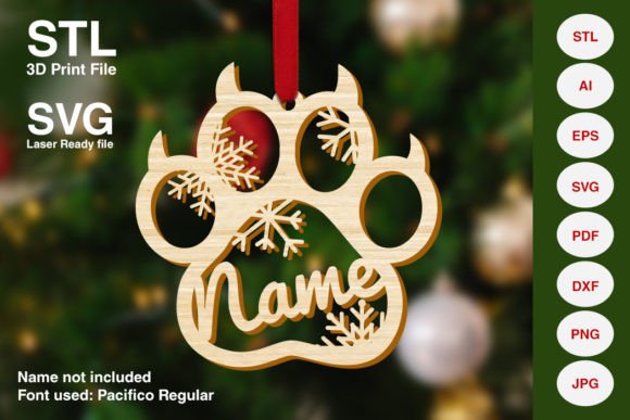 Download Cat Paw Christmas Tree Decoration - Christmas tree decoration Collection