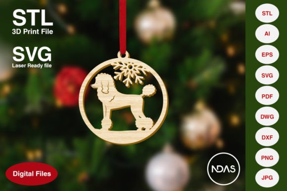 Download Poodle Dog Christmas Tree Decoration - Christmas tree decoration Collection