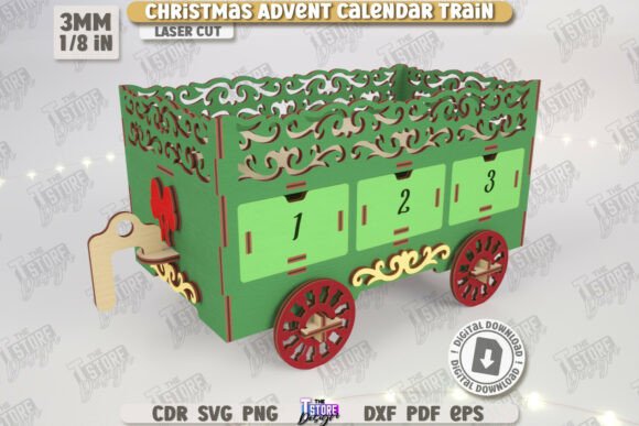 Download Festive Christmas Train Advent Calendar - Advent calendar Collection