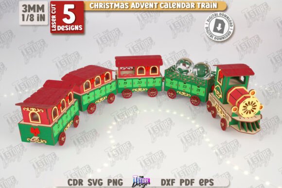 Download Christmas Train Advent Calendar | CNC - Advent calendar Collection