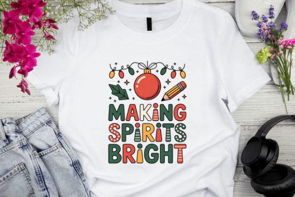 Download Making Spirits Bright Festive Typography - Festive typography Collection