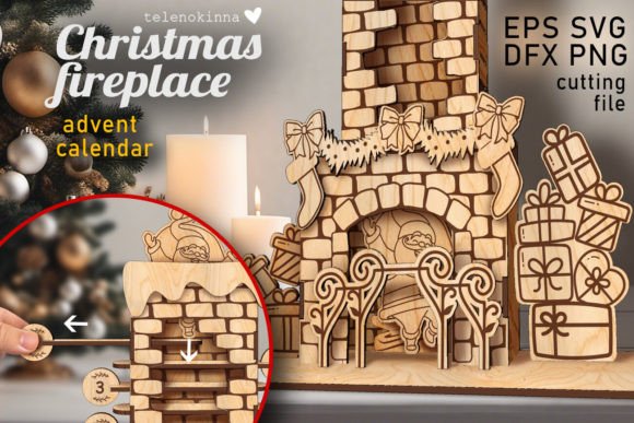 Download Christmas Fireplace SVG| Advent Calendar - Advent calendar Collection