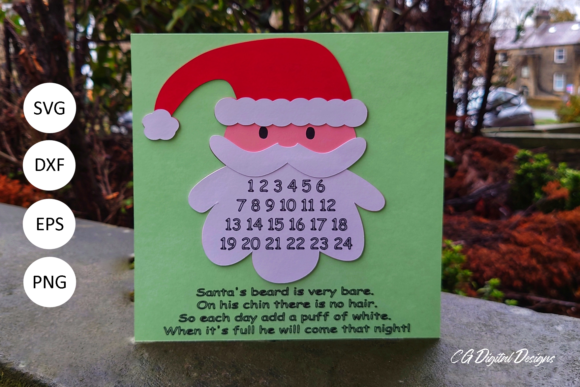 Download Santa Beard Advent Calendar - SVG - Advent calendar Collection