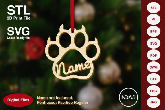 Download Cat Paw Christmas Tree Decoration Plane - Christmas tree decoration Collection
