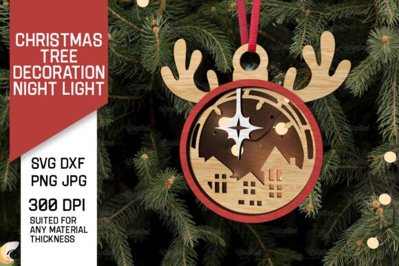 Download 3D Christmas Tree Decoration Laser Cut - Premium Resources