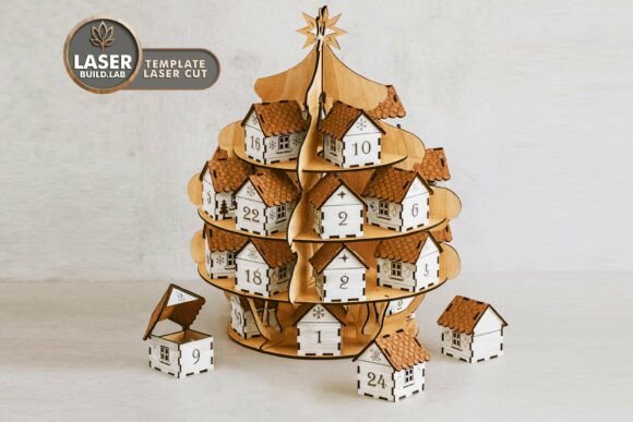 Download Advent Calendar - Laser Cut - 25 Houses - Advent calendar Collection