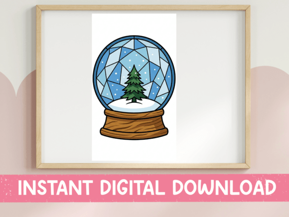 Download Geometric Snow Globe Christmas Tree SVG - Christmas tree svg Collection