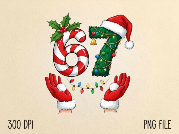 Download Funny Six Seven Christmas 6 7 Meme PNG - Christmas 6 7 Collection
