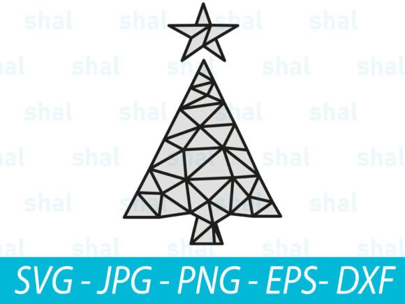Download Geometric Christmas Tree SVG Cut File - Christmas tree svg Collection