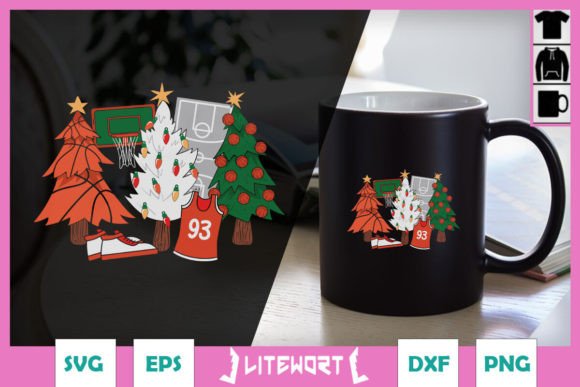 Download Basketball Cute Christmas Tree SVG - Premium Bundle