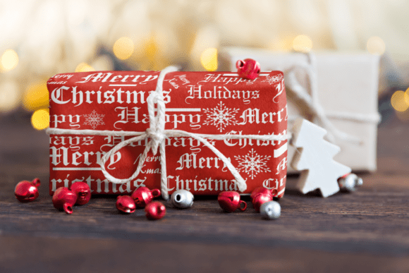 Download Festive Typography Wrapping Paper - Festive typography Collection